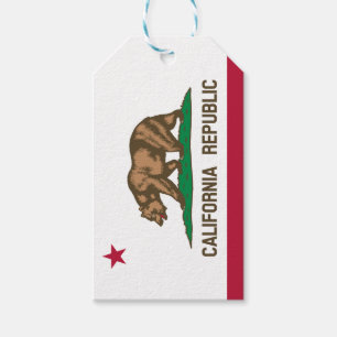 State Flag of California Gift Tags