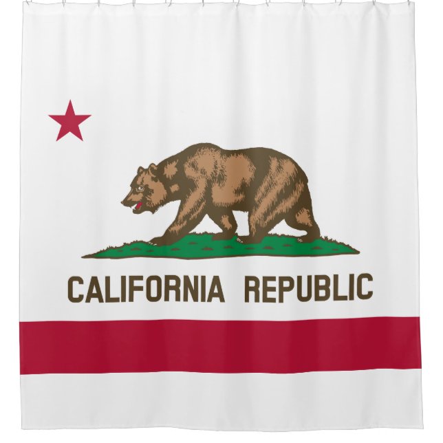 State Flag of California Shower Curtain (Front)