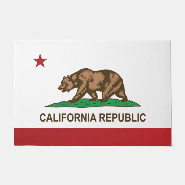 State Flag of California, USA Doormat (Front)