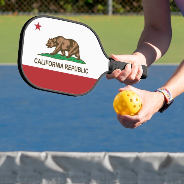State Flag of California, USA Pickleball Paddle (Insitu)