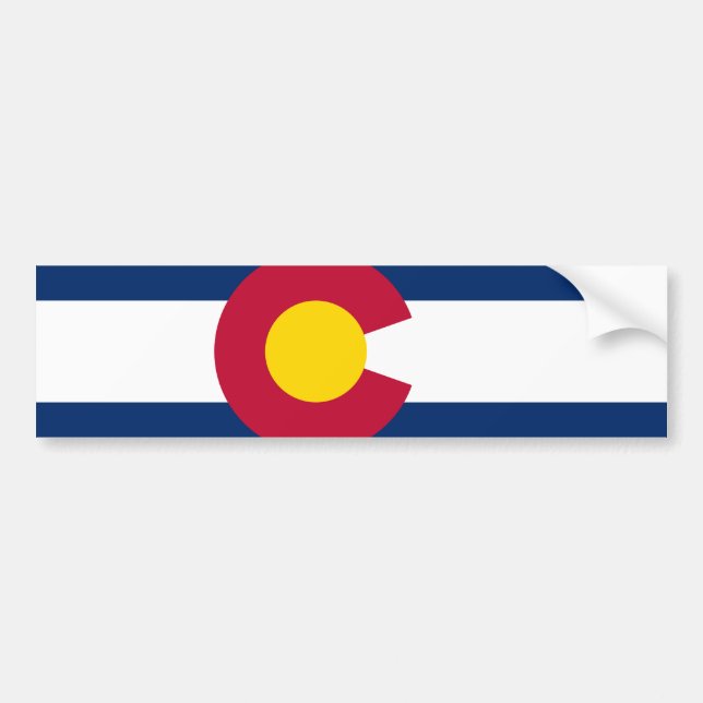 State Flag of Colorado Bumper Sticker (Front)