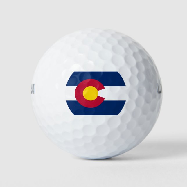 State Flag of Colorado Golf Balls (Front)