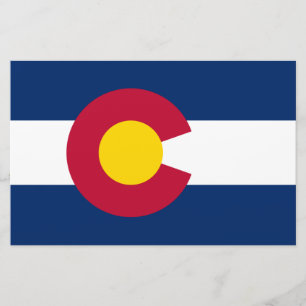State Flag of Colorado Stationery