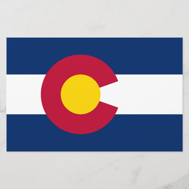 State Flag of Colorado Stationery (Front)