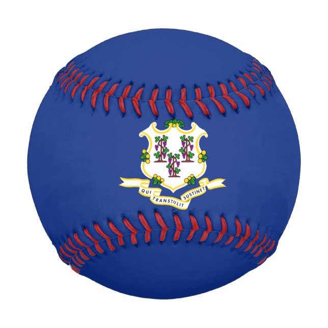 State Flag of Connecticut Baseball (Front)