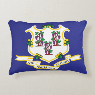 State Flag of Connecticut, USA Decorative Cushion