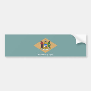 State Flag of Delaware (DE, USA) Bumper Sticker