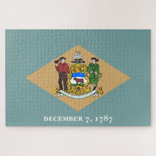 State Flag of Delaware (DE, USA) Jigsaw Puzzle