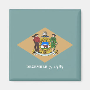 State Flag of Delaware (DE, USA) Magnet