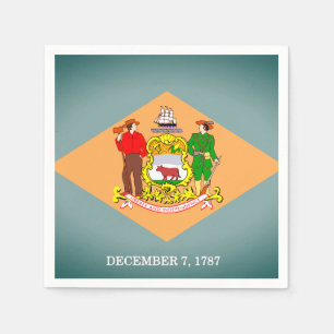 State Flag of Delaware Paper Party Napkins