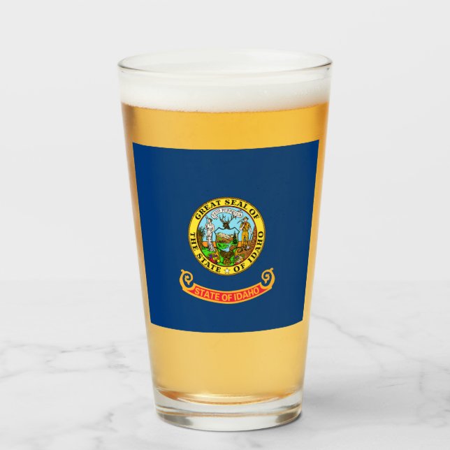 State Flag of Idaho Glass (Front Filled)