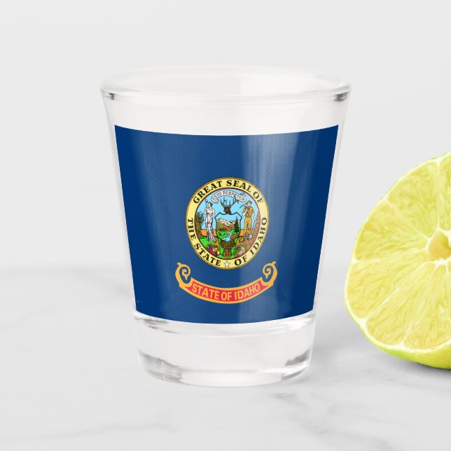 State Flag of Idaho Shot Glass (Front)