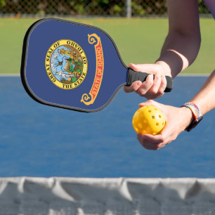 State Flag of Idaho, USA Pickleball Paddle