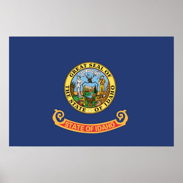 State Flag of Idaho, USA Poster (Front)