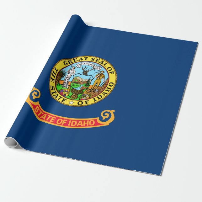 State Flag of Idaho Wrapping Paper (Unrolled)