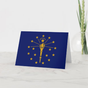 State Flag of Indiana Card