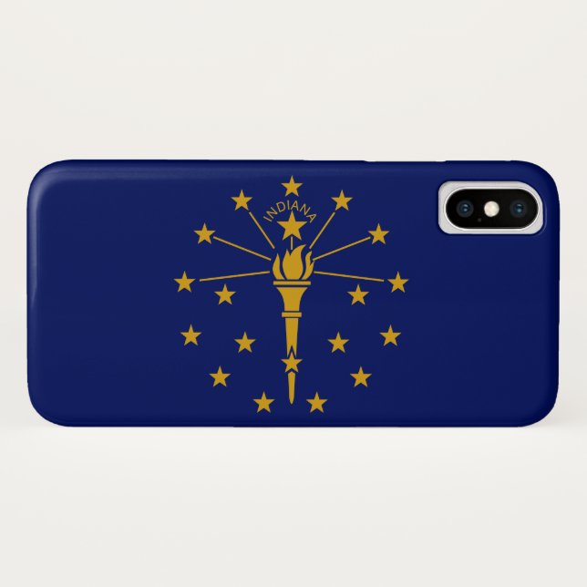 State Flag of Indiana Case-Mate iPhone Case (Back (Horizontal))