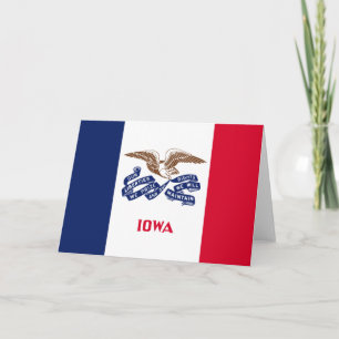 State Flag of Iowa Card