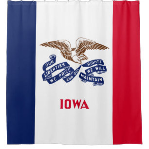 State Flag of Iowa Shower Curtain