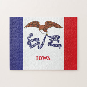 State Flag of Iowa, USA Jigsaw Puzzle