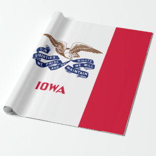 State Flag of Iowa Wrapping Paper