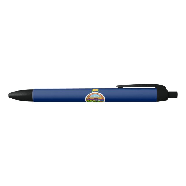State Flag of Kansas Black Ink Pen (Top)