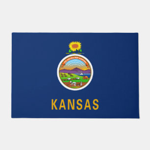 State Flag of Kansas Doormat