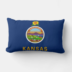 State Flag of Kansas Lumbar Cushion