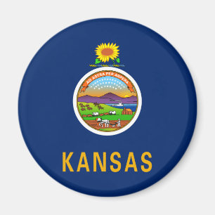 State Flag of Kansas Magnet
