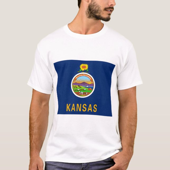 State Flag of Kansas T-Shirt (Front)