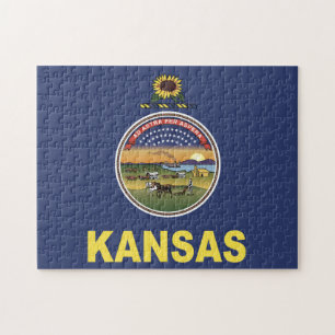 State Flag of Kansas, USA Jigsaw Puzzle