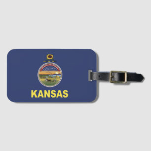 State Flag of Kansas, USA Luggage Tag