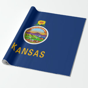 State Flag of Kansas Wrapping Paper