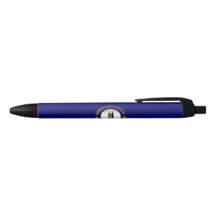 State Flag of Kentucky Black Ink Pen