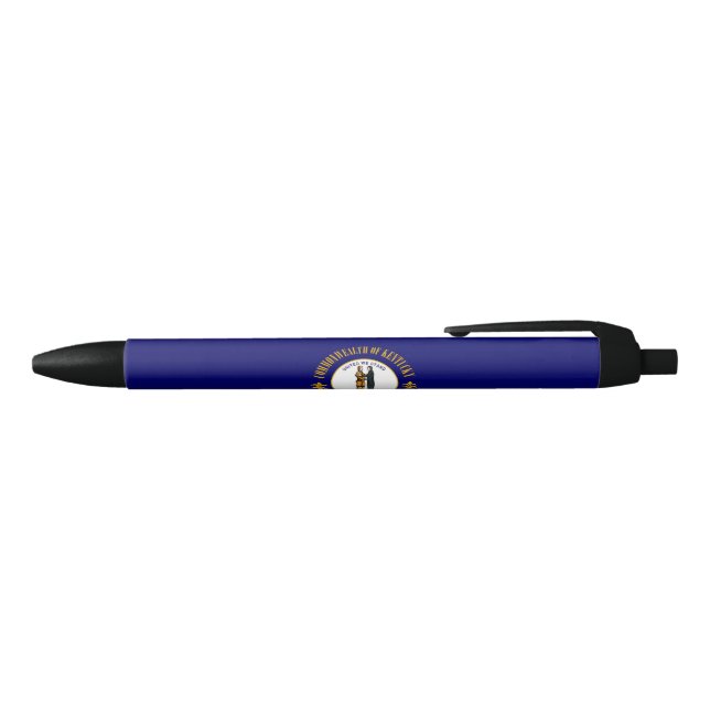 State Flag of Kentucky Black Ink Pen (Top)