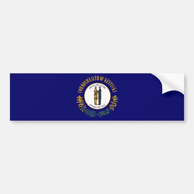 State Flag of Kentucky Bumper Sticker (Front)