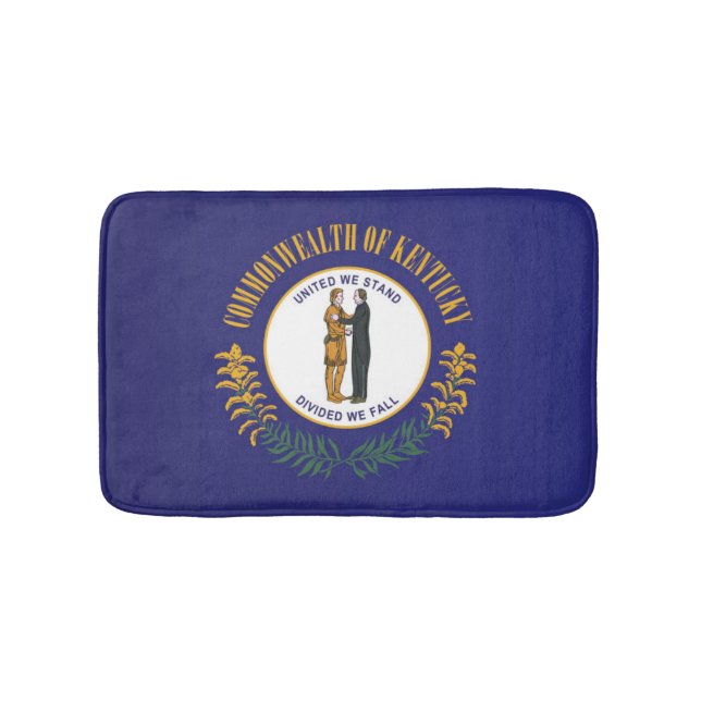 State Flag of Kentucky, USA Bath Mat (Front)