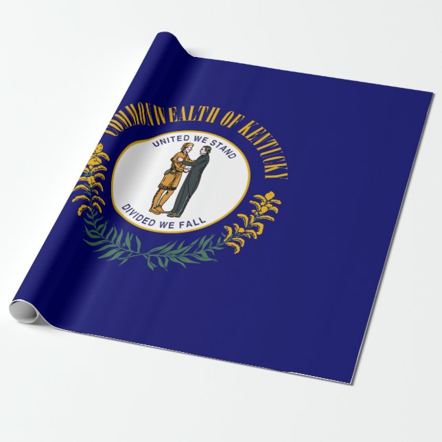 State Flag of Kentucky Wrapping Paper (Unrolled)