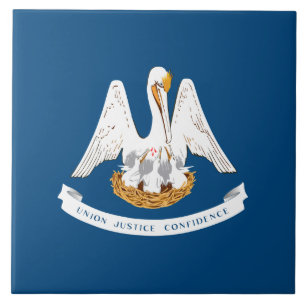 State Flag of Louisiana Ceramic Tile