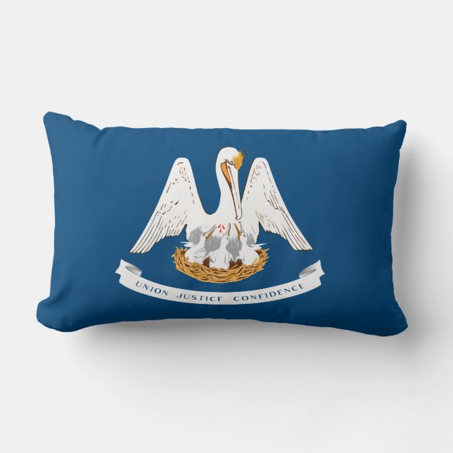 State Flag of Louisiana Lumbar Cushion (Front)