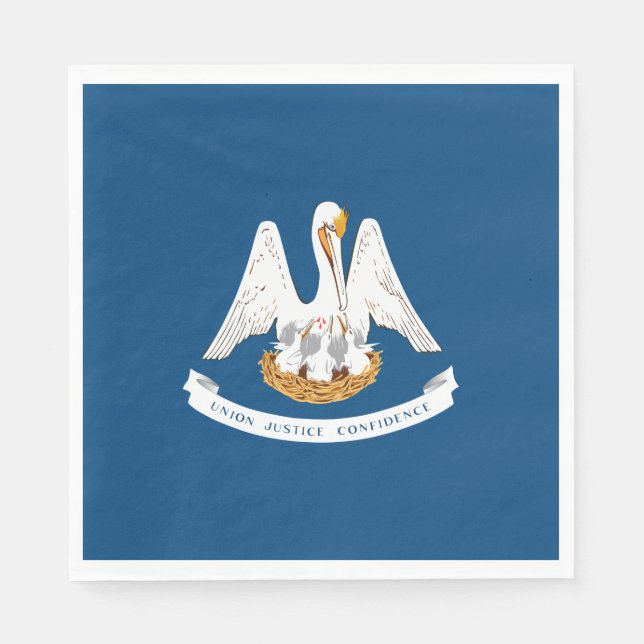 State Flag of Louisiana Napkin (Front)