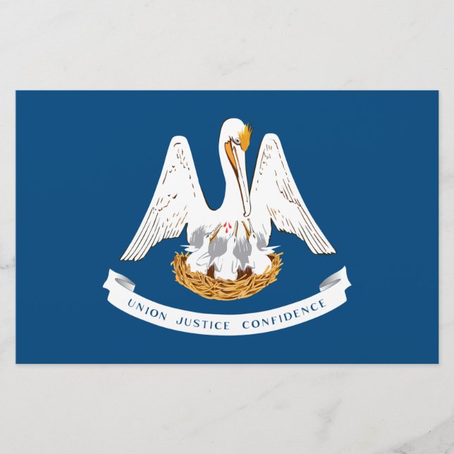 State Flag of Louisiana Stationery (Front)