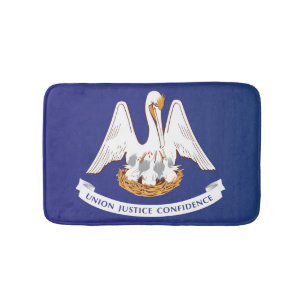 State Flag of Louisiana, USA Bath Mat