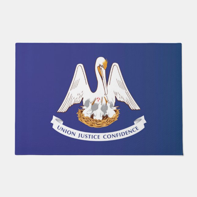 State Flag of Louisiana, USA Doormat (Front)
