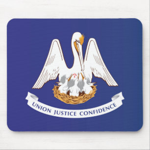 State Flag of Louisiana, USA Mouse Pad