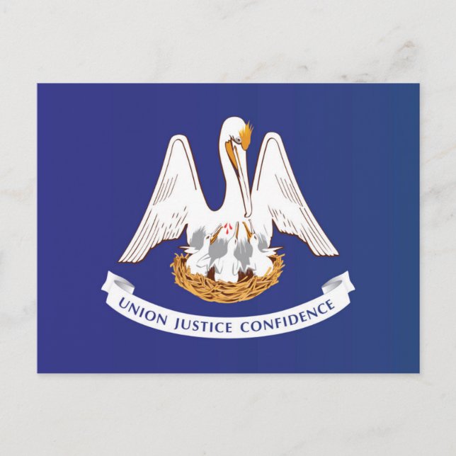 State Flag of Louisiana, USA Postcard (Front)