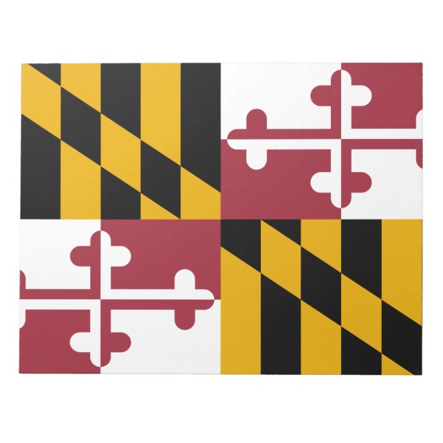 State Flag of Maryland Notepad (Front)
