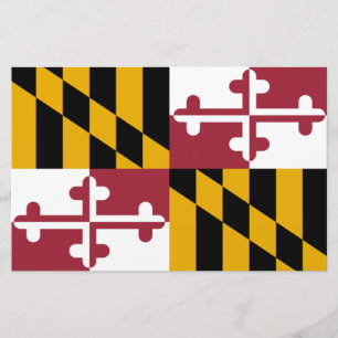 State Flag of Maryland Stationery