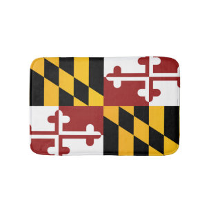 State Flag of Maryland, USA Bath Mat