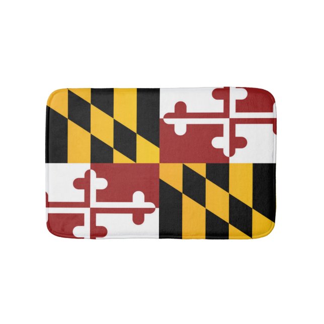 State Flag of Maryland, USA Bath Mat (Front)